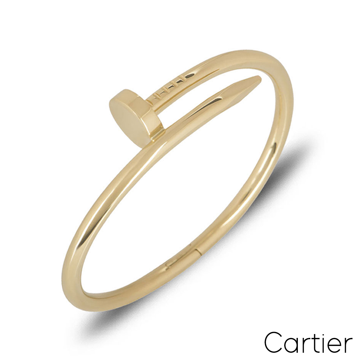 Cartier Yellow Gold Plain Just Un Clou Bracelet Size 20 B6048220
